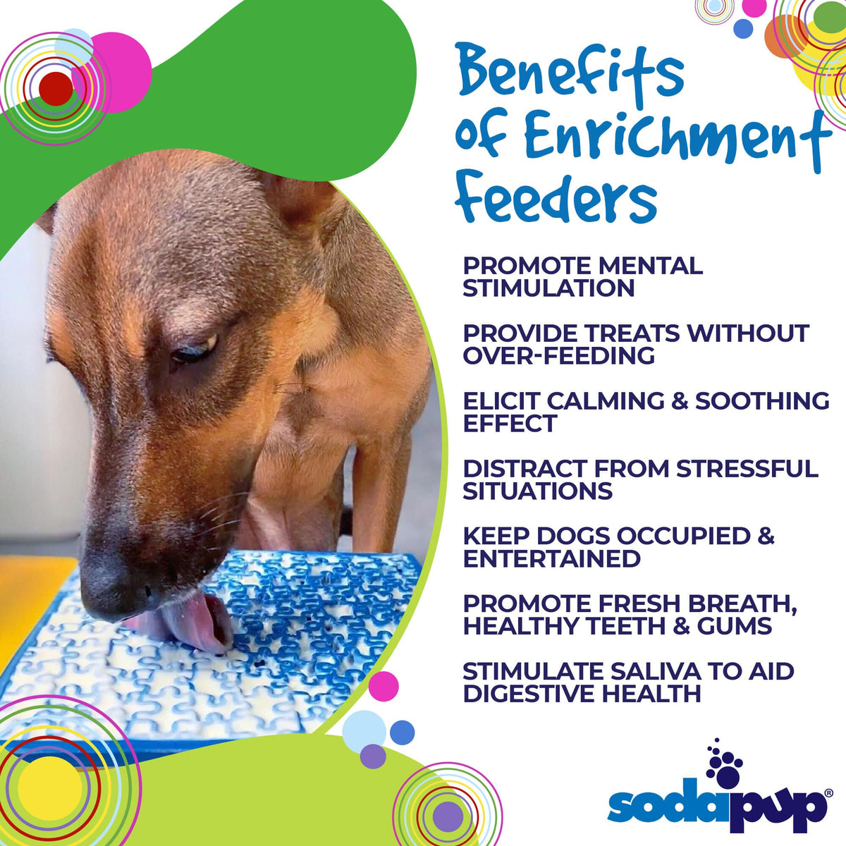 SodaPup jigsaw lick mat for dogs and cats