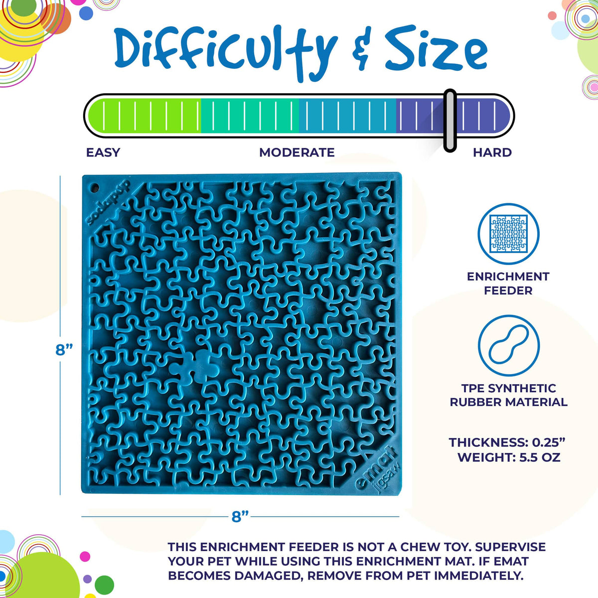SodaPup jigsaw lick mat for dogs and cats