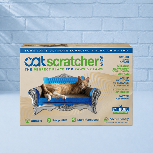 Catfidence cardboard cat scratcher sofa