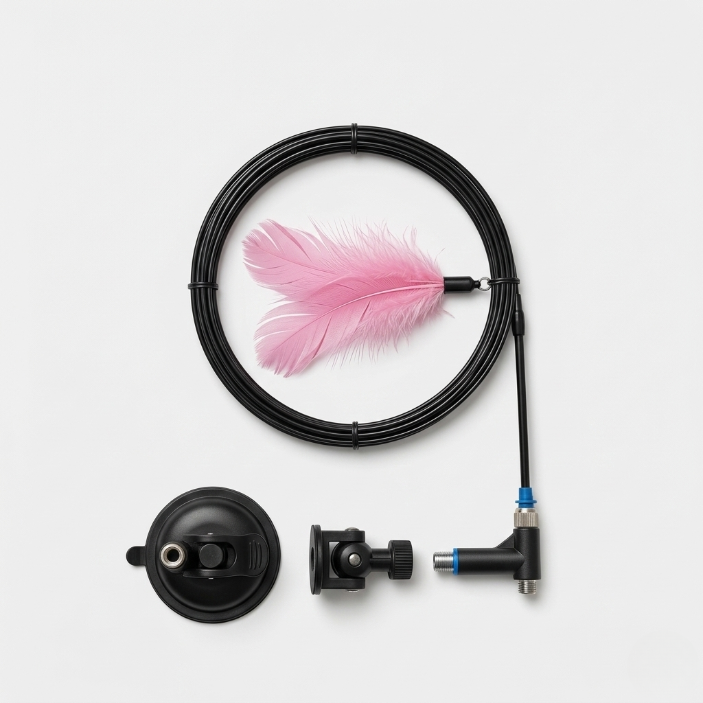 Feather wand cat teaser toy