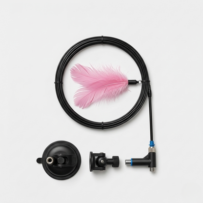 Feather wand cat teaser toy