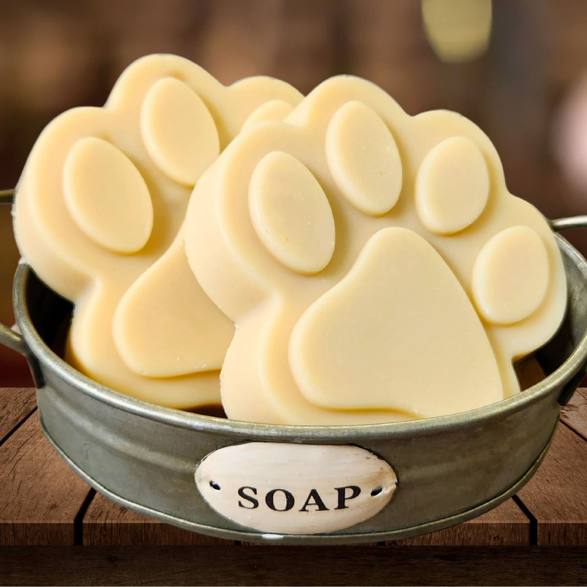 Natural goat milk dog shampoo bar