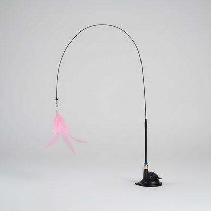 Feather wand cat teaser toy