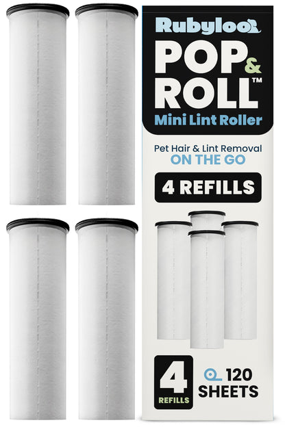 Mini retractable lint roller for pet hair