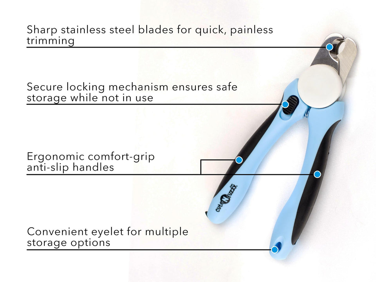 Heavy duty pet nail clipper with built-in file
