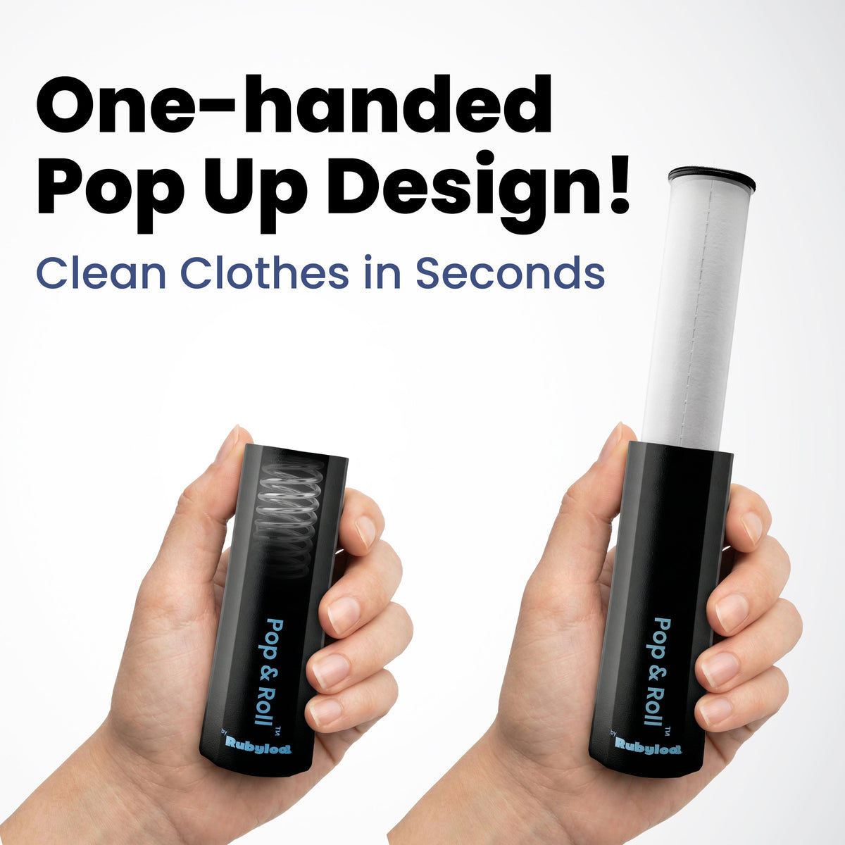 Mini retractable lint roller for pet hair