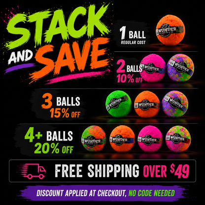 WUNDERball natural rubber fetch ball for dogs