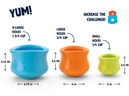 West Paw Toppl treat-dispensing puzzle toy for dogs