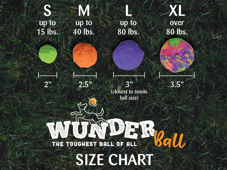 WUNDERball natural rubber fetch ball for dogs