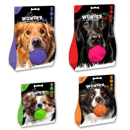 WUNDERball natural rubber fetch ball for dogs