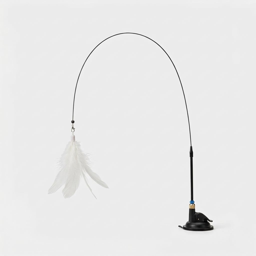 Feather wand cat teaser toy
