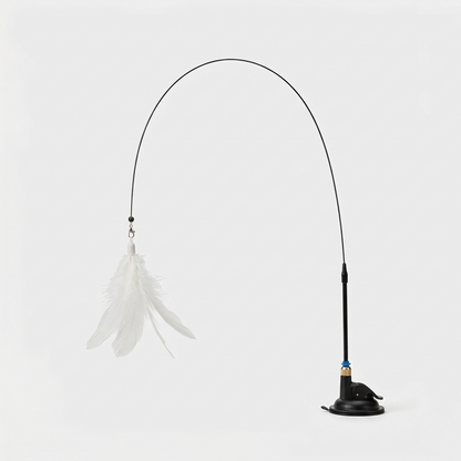 Feather wand cat teaser toy