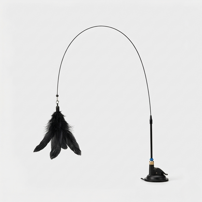 Feather wand cat teaser toy