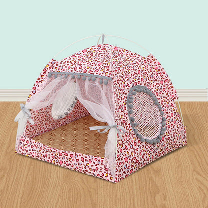 Calming pet tent bed for cats and small dogs