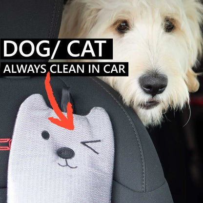 Reusable pet hair remover mitten