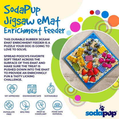 SodaPup jigsaw lick mat for dogs and cats